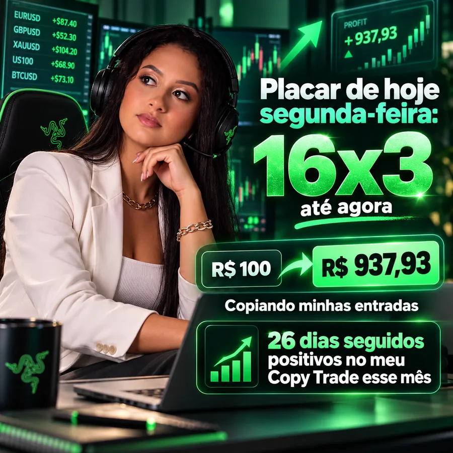 Placar de segunda-feira: 16x3, R$ 100 para R$ 937,93